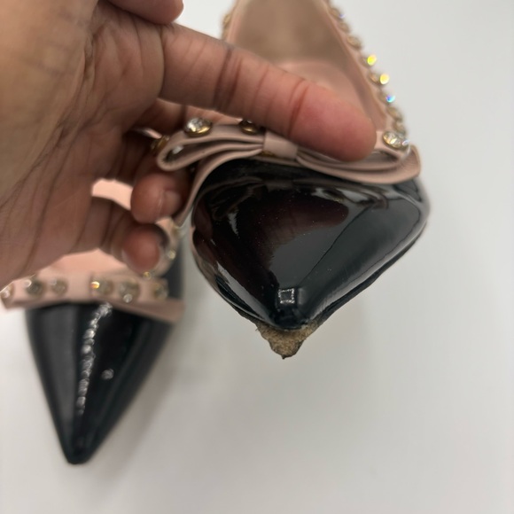 KATE SPADE Bow Kitten Heels, Sz 8 1/2 - Picture 8 of 8